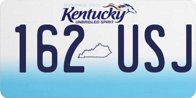 KY license plate 162USJ