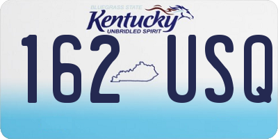 KY license plate 162USQ