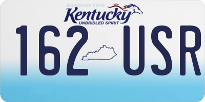 KY license plate 162USR