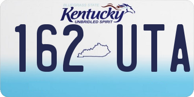 KY license plate 162UTA