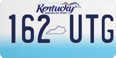 KY license plate 162UTG