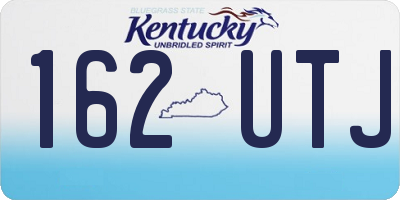 KY license plate 162UTJ