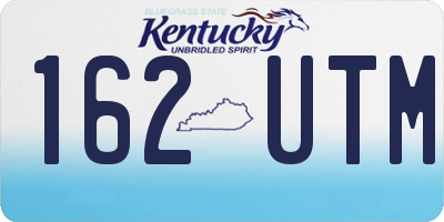KY license plate 162UTM