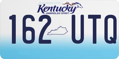 KY license plate 162UTQ