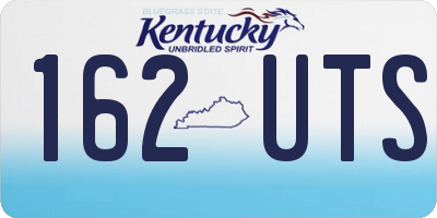 KY license plate 162UTS