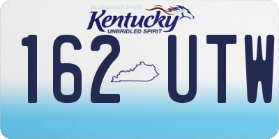 KY license plate 162UTW