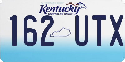 KY license plate 162UTX
