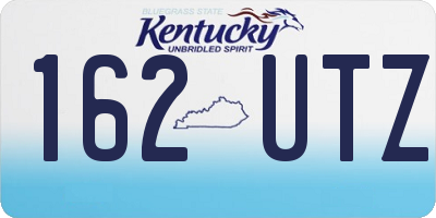 KY license plate 162UTZ