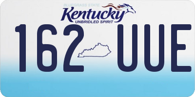 KY license plate 162UUE