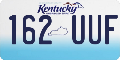 KY license plate 162UUF
