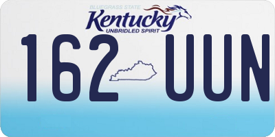 KY license plate 162UUN