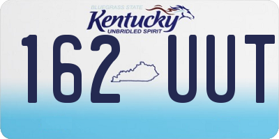 KY license plate 162UUT