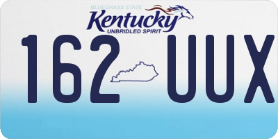 KY license plate 162UUX