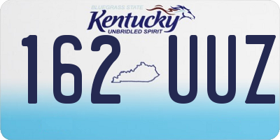 KY license plate 162UUZ