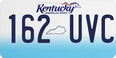 KY license plate 162UVC
