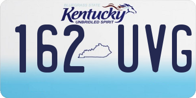 KY license plate 162UVG