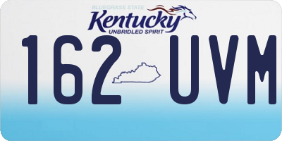 KY license plate 162UVM