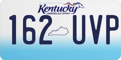 KY license plate 162UVP