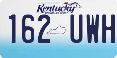 KY license plate 162UWH