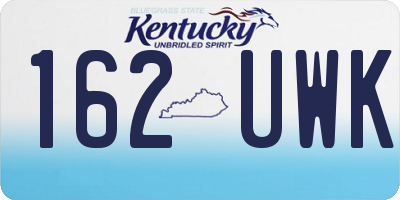 KY license plate 162UWK