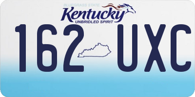 KY license plate 162UXC