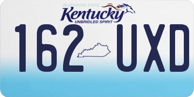KY license plate 162UXD