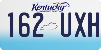 KY license plate 162UXH