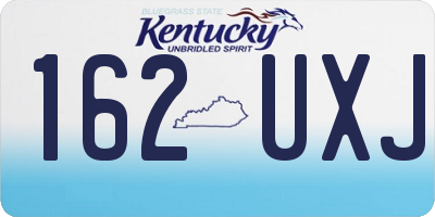 KY license plate 162UXJ