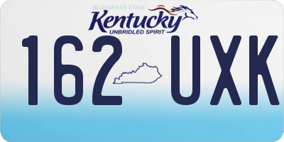 KY license plate 162UXK