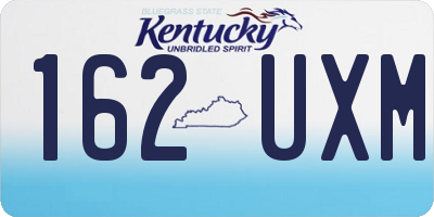 KY license plate 162UXM