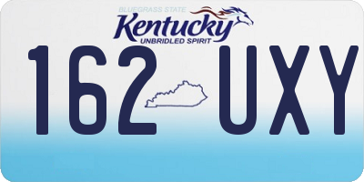 KY license plate 162UXY