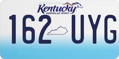 KY license plate 162UYG
