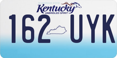 KY license plate 162UYK