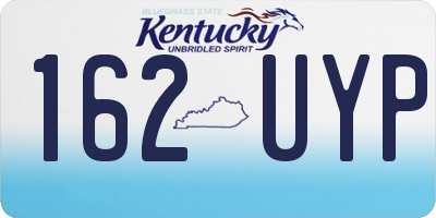 KY license plate 162UYP