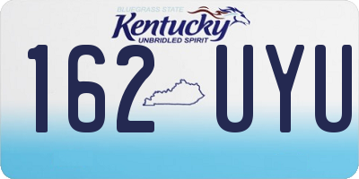 KY license plate 162UYU