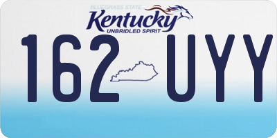 KY license plate 162UYY