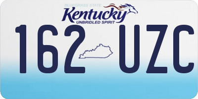 KY license plate 162UZC