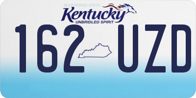 KY license plate 162UZD