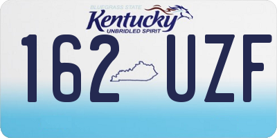 KY license plate 162UZF