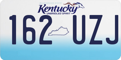 KY license plate 162UZJ