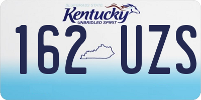 KY license plate 162UZS