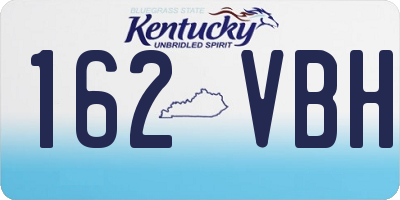 KY license plate 162VBH