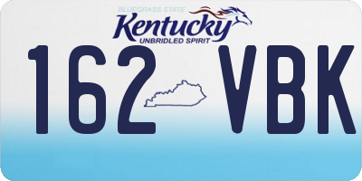 KY license plate 162VBK