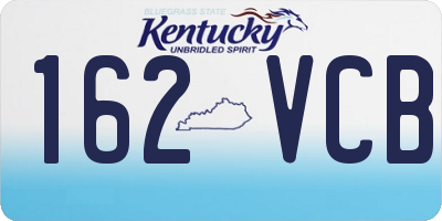 KY license plate 162VCB