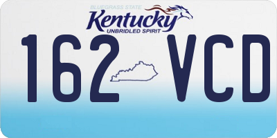 KY license plate 162VCD