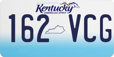 KY license plate 162VCG