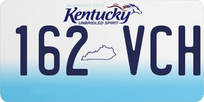 KY license plate 162VCH