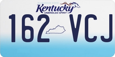 KY license plate 162VCJ