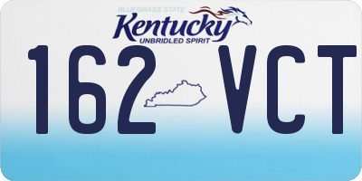 KY license plate 162VCT
