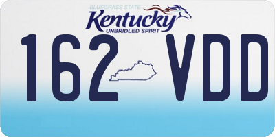KY license plate 162VDD